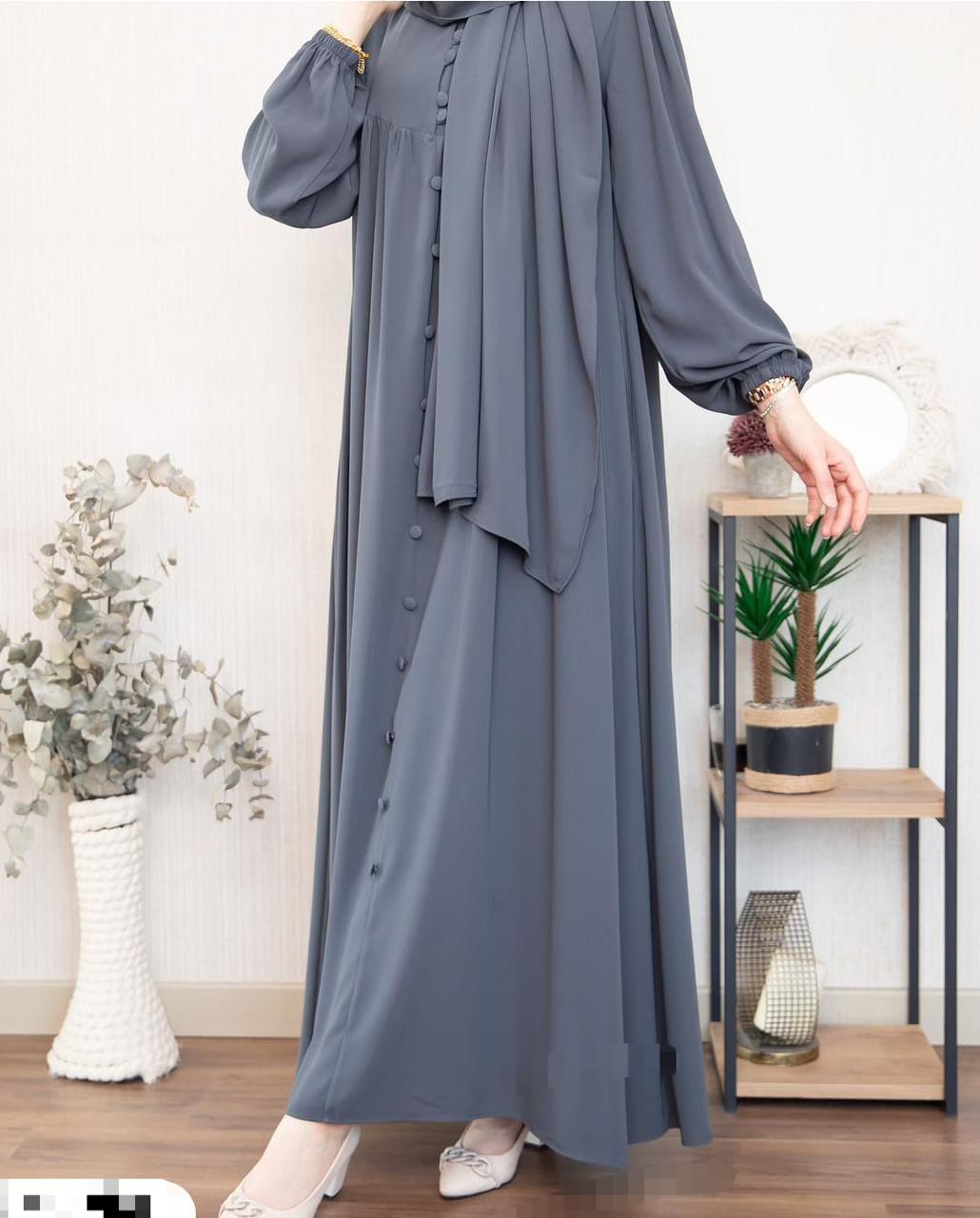Sultan Abaya With Premium Stole – Elegant Luxury Modest Wear