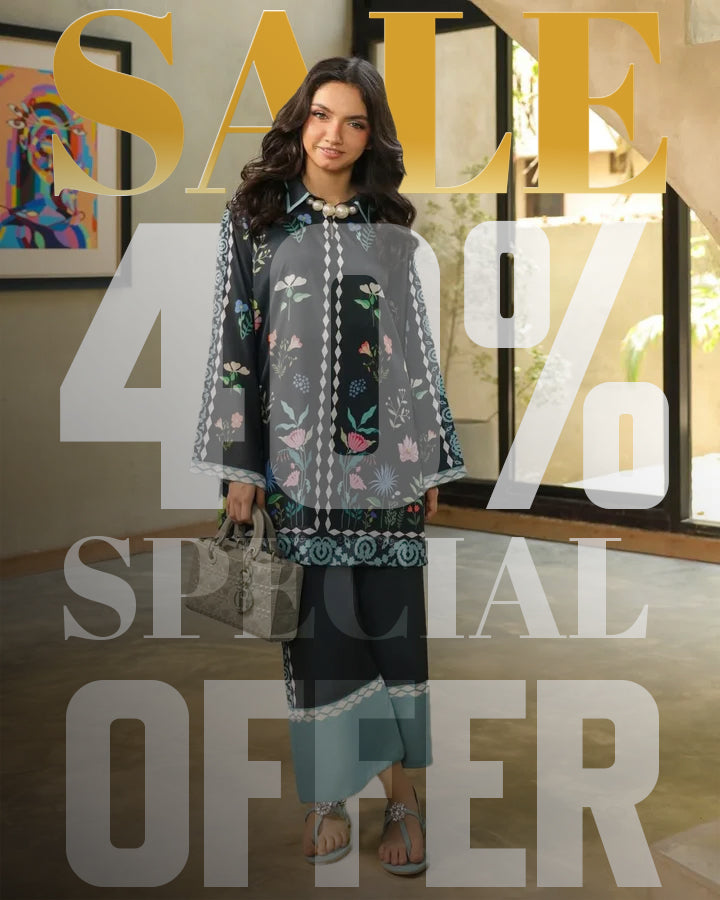 Enchanted Garden Premium Digital Printed Lawn 2-Piece Set