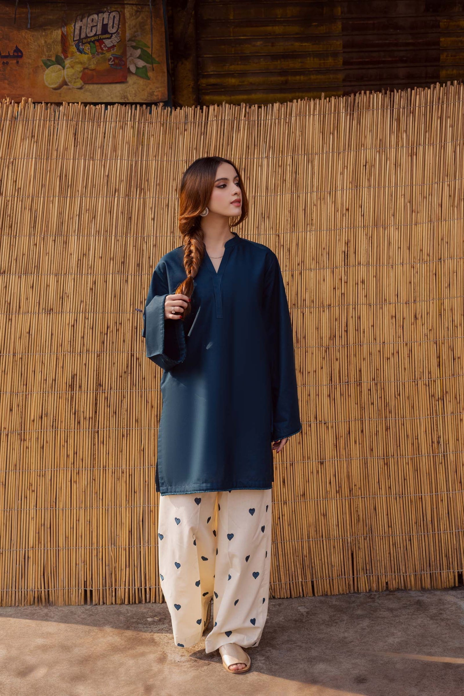 Nooray  Blue – 2 Piece Kurti Set