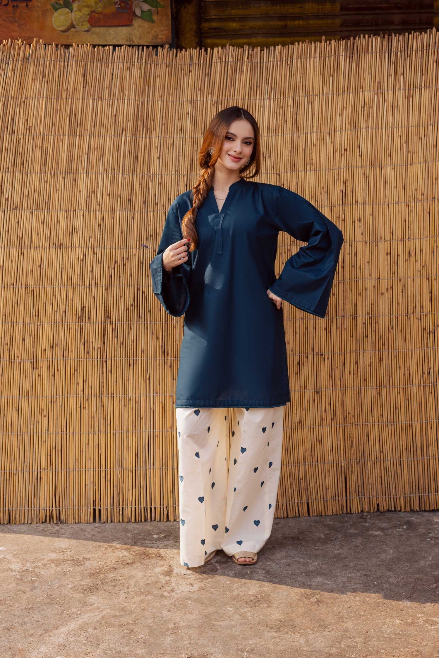 Nooray  Blue – 2 Piece Kurti Set