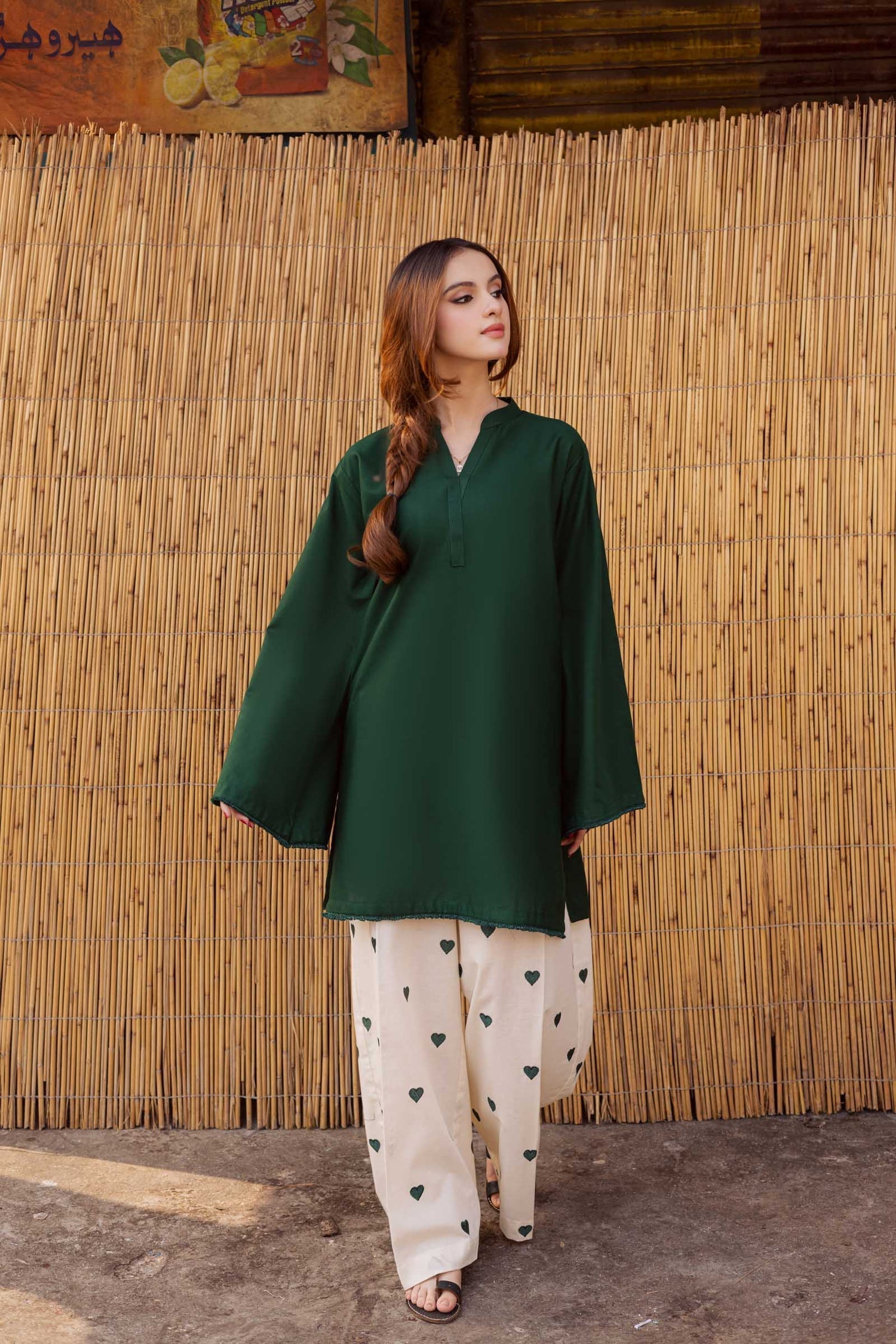 Nooray  Green – 2 Piece Kurti Set