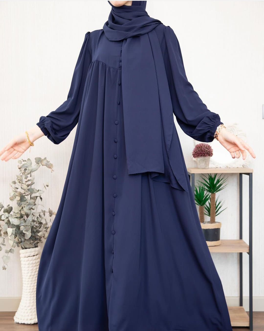 Sultan Abaya With Premium Stole – Elegant Luxury Modest Wear