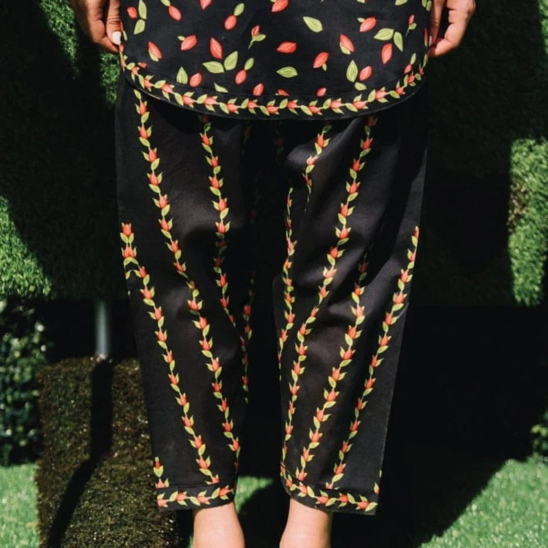 Charming Noir Lawn Printed Botanical Fusion 2-Piece Set