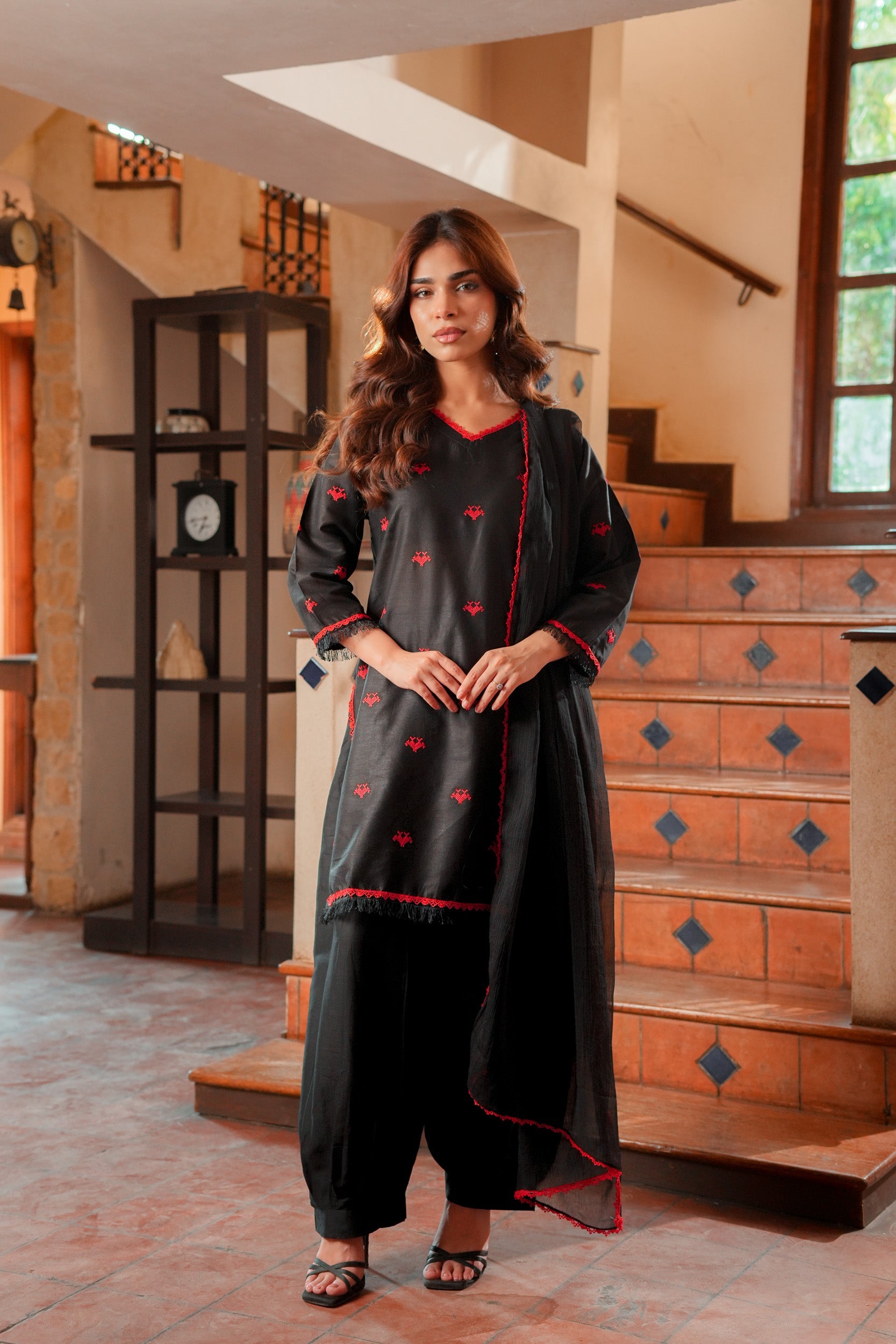 Zohra Noir – Elegant Black 3PC