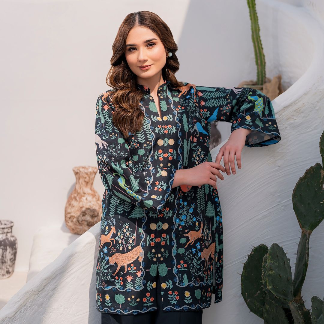 Savanna Symphony Digital Printed Swiss Lawn