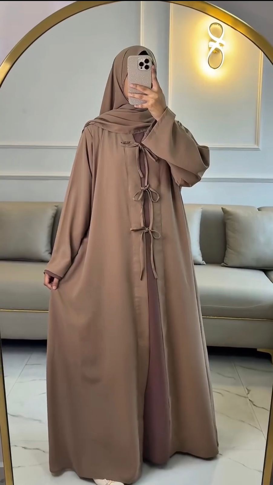 Dusky Elegance Abaya – Luxury Modest Wear Collection