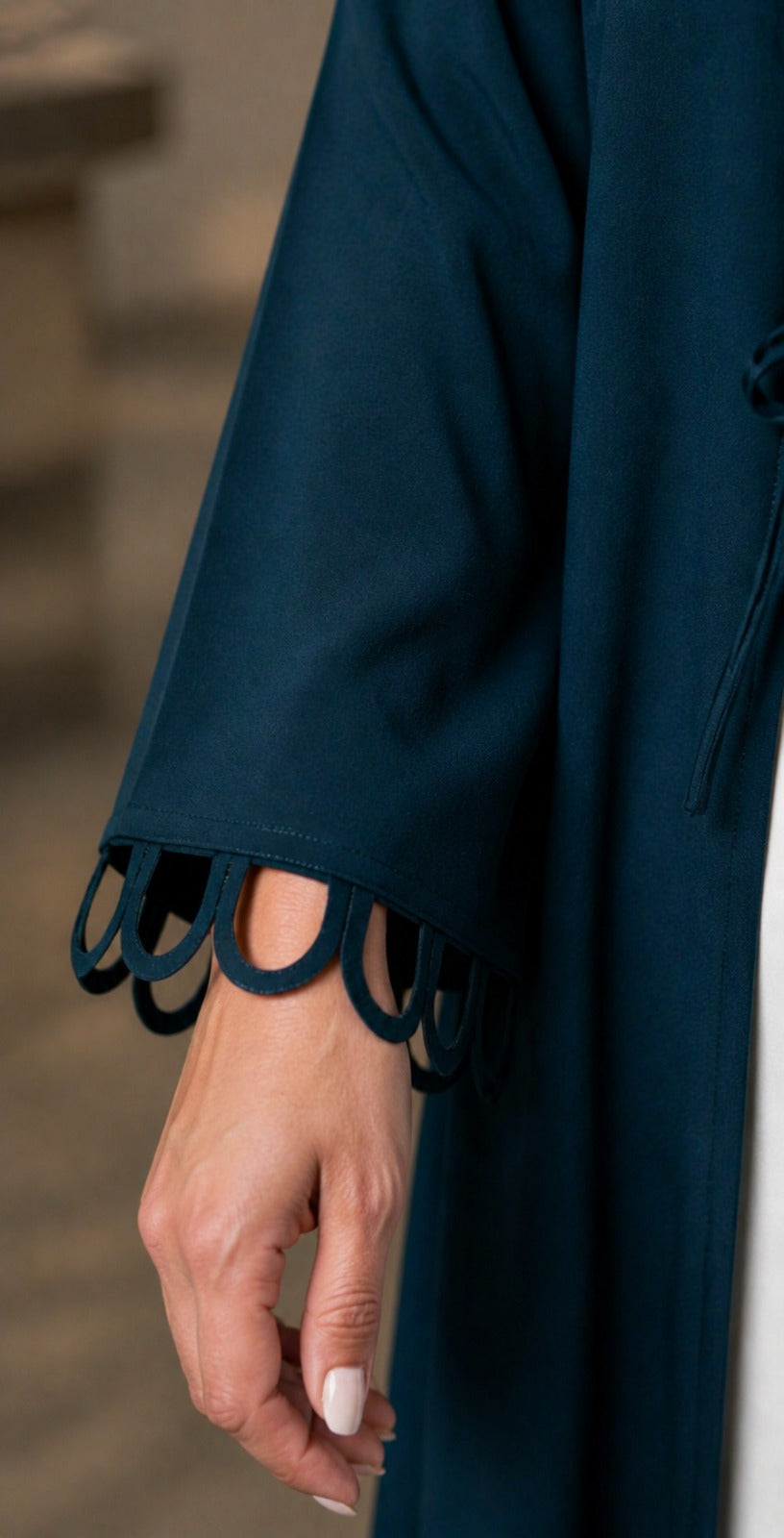 Turquoise Luxe Abaya – Elegant Premium Modest Wear