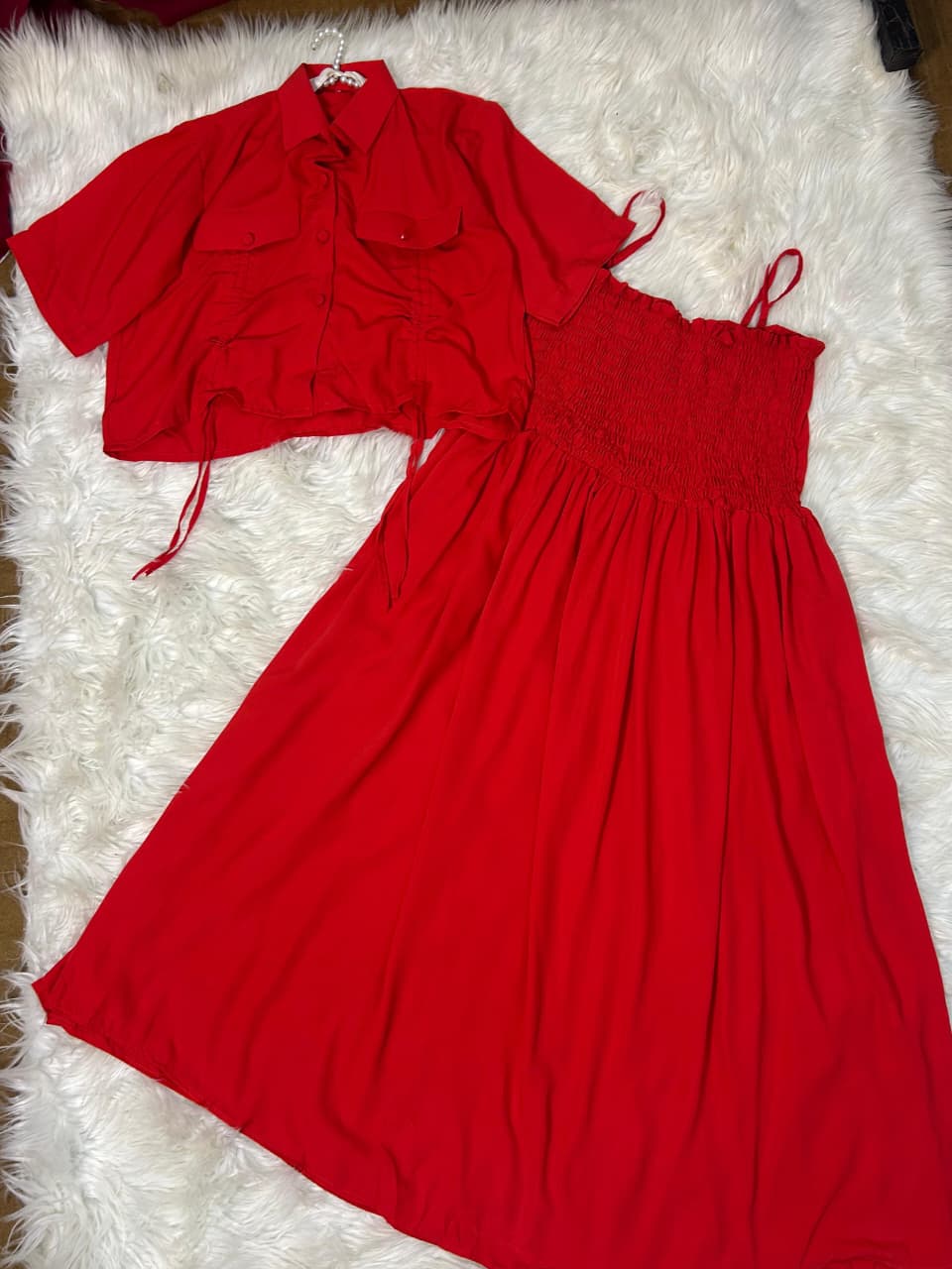 Peony Pink Midi – Elegant Georgette Co-Ord Set 🌸