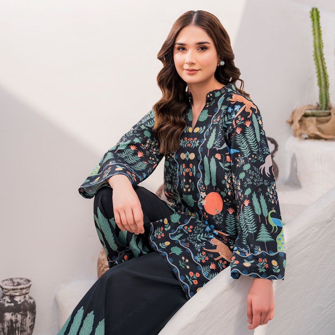 Savanna Symphony Digital Printed Swiss Lawn