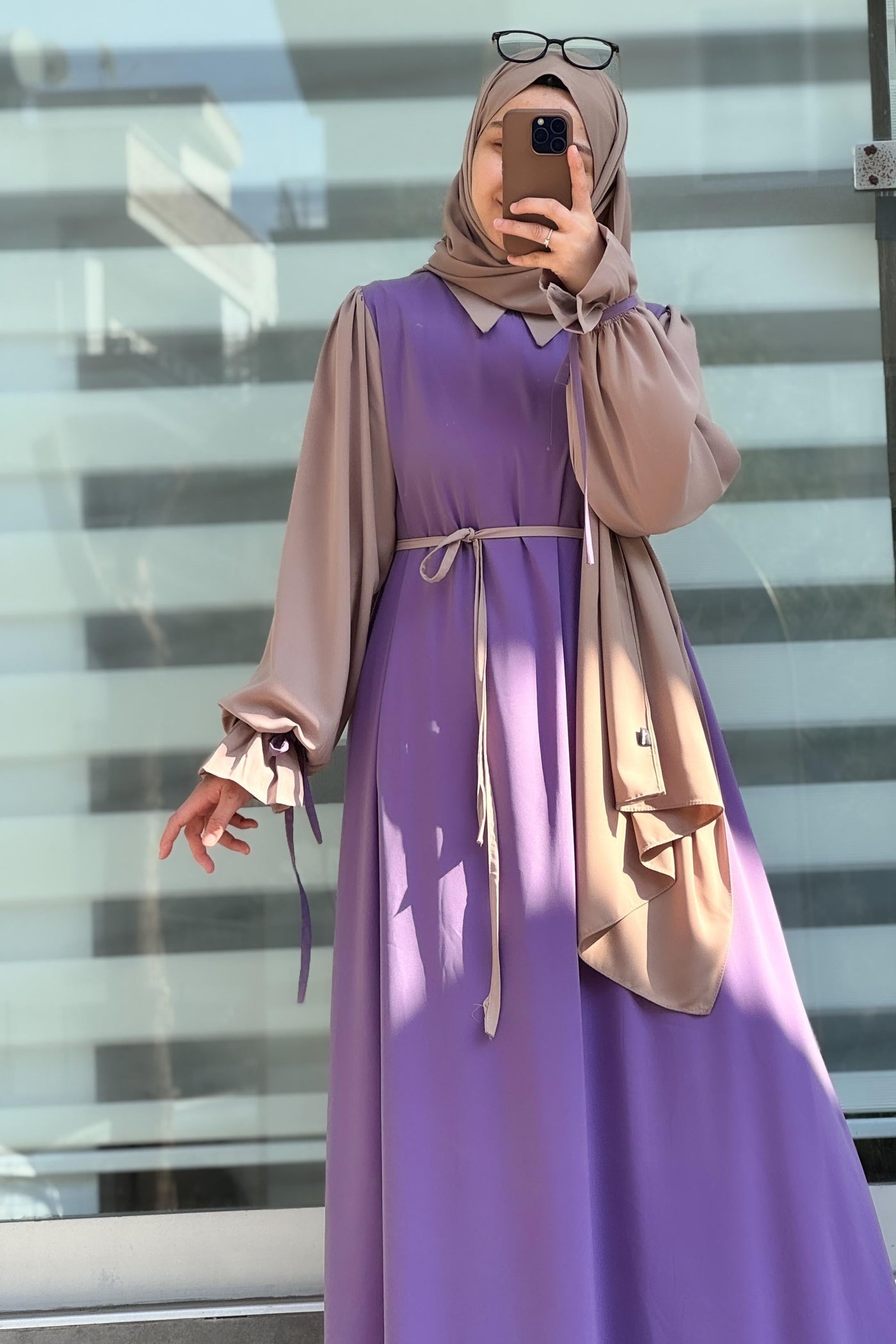Aurelia Luxe Flow Abaya With Premium Stole – Elegant Modest Wear