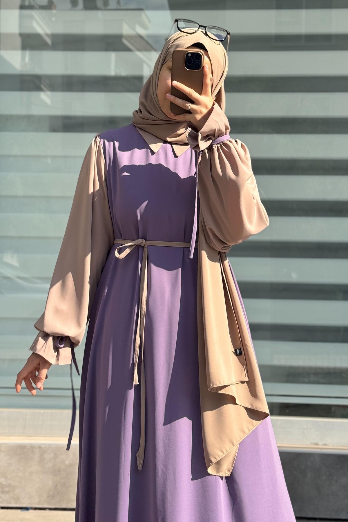 Aurelia Luxe Flow Abaya With Premium Stole – Elegant Modest Wear