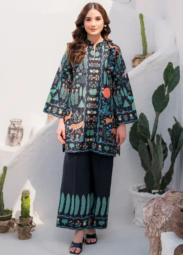 Savanna Symphony Digital Printed Swiss Lawn