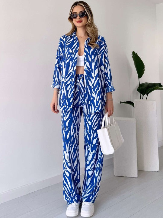 Vibrant Elegance Striking Abstract Print Co-ord Set