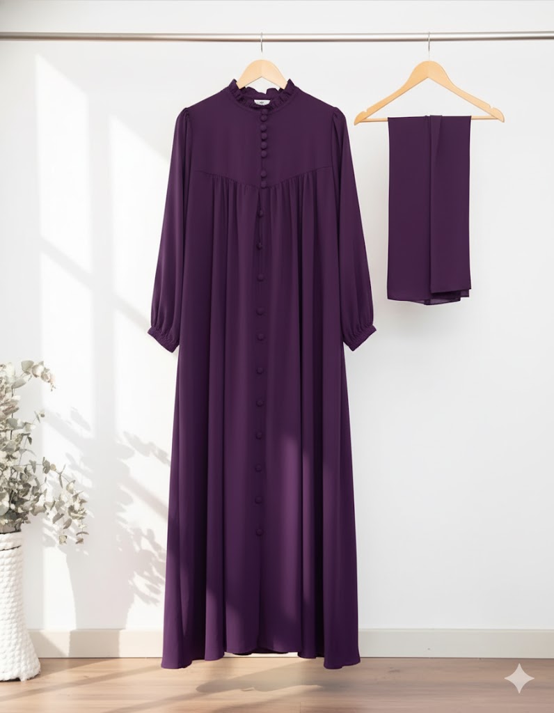 Sultan Abaya With Premium Stole – Elegant Luxury Modest Wear