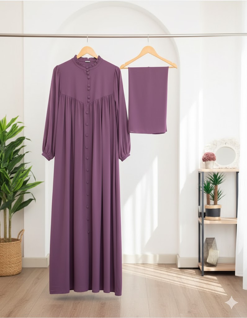 Sultan Abaya With Premium Stole – Elegant Luxury Modest Wear