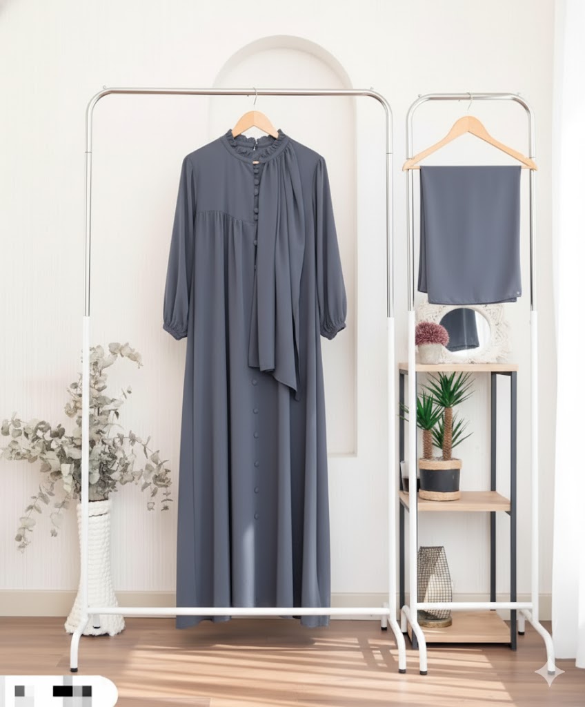 Sultan Abaya With Premium Stole – Elegant Luxury Modest Wear